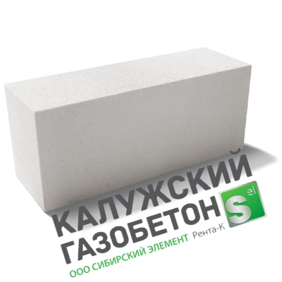 Газобетонный блок Калужский газобетон D500