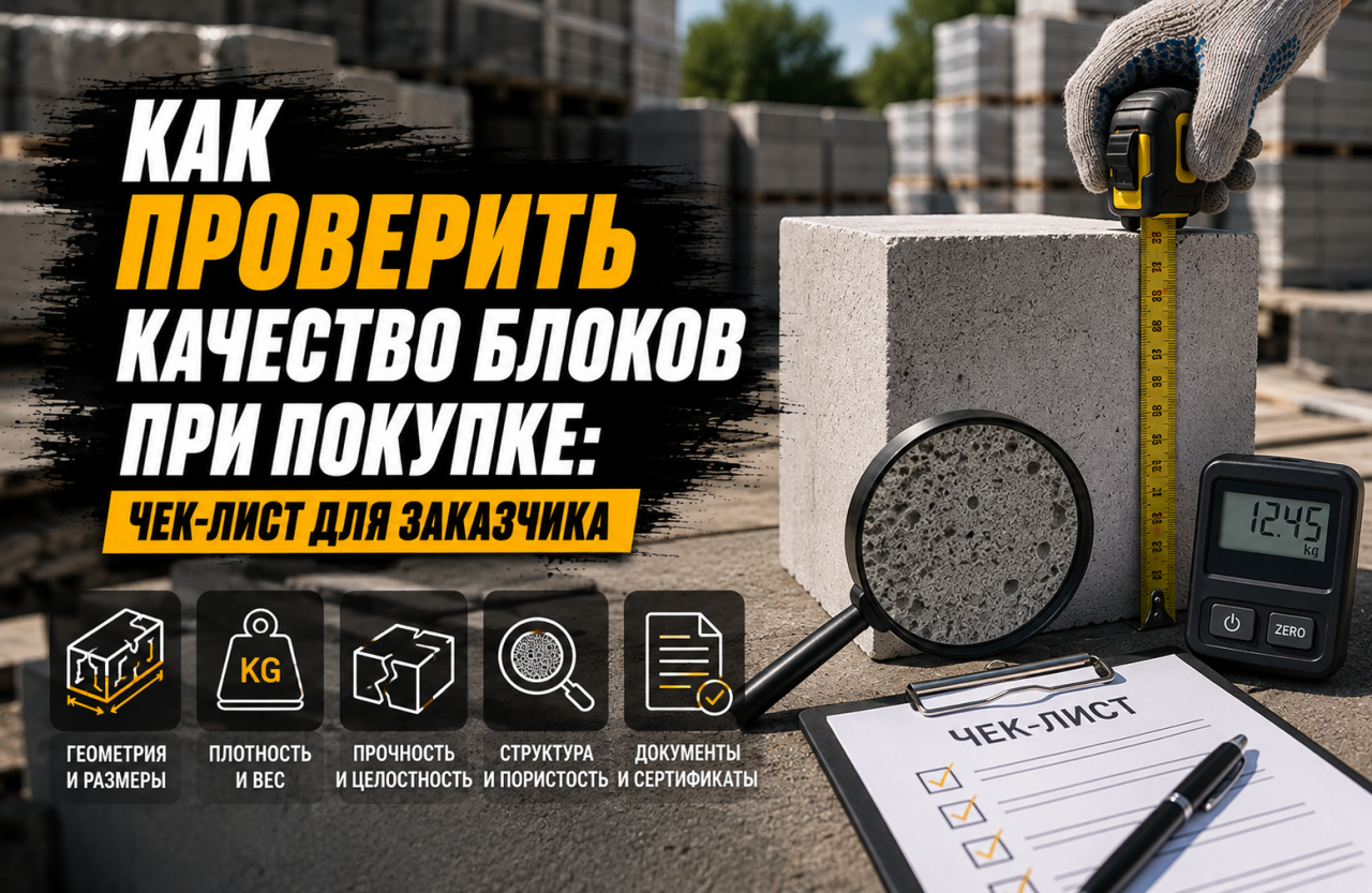 Как проверить качество блоков при покупке: чек-лист для заказчика