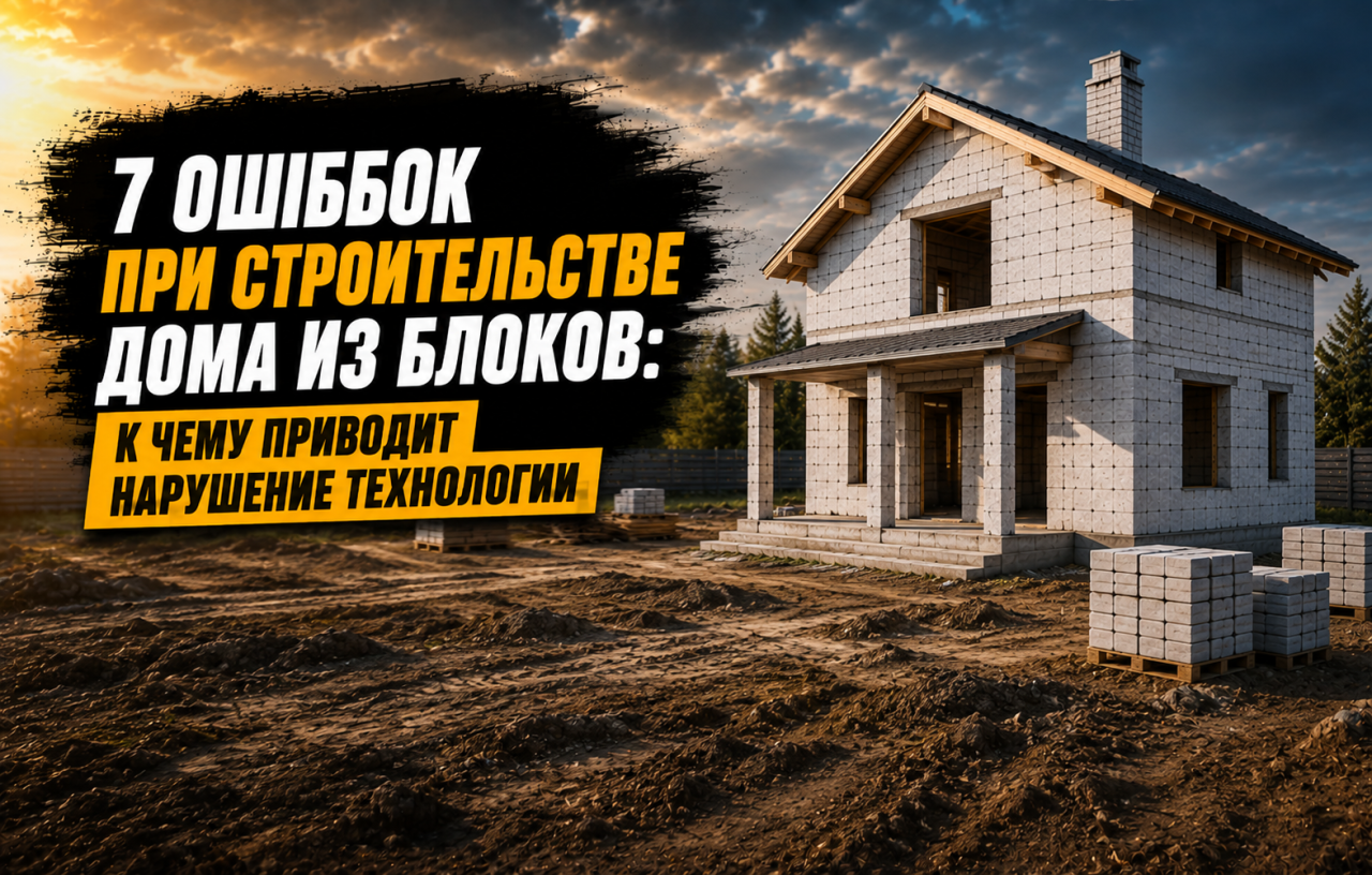 7 ошибок при строительстве дома из блоков: к чему приводит нарушение технологии