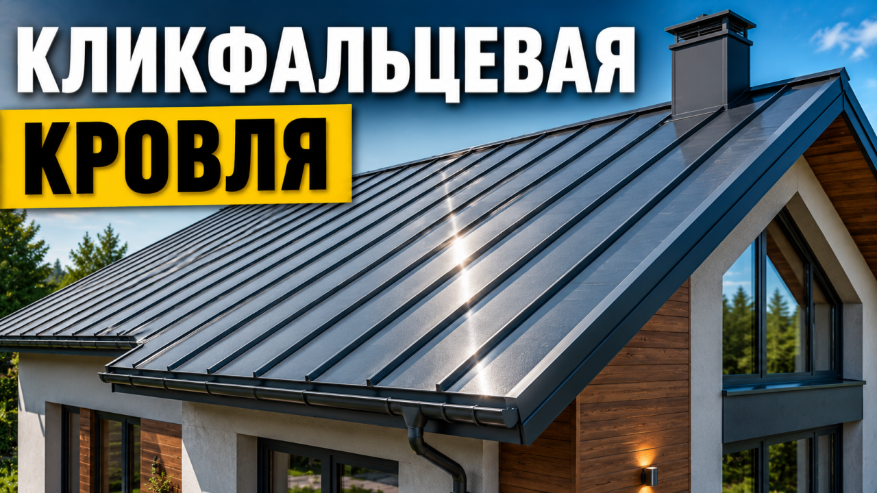 Кликфальцевая кровля: преимущества, недостатки и особенности монтажа