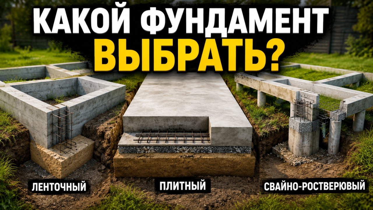 Виды фундаментов для частного дома: плитный, ленточный или ростверк — что выбрать?