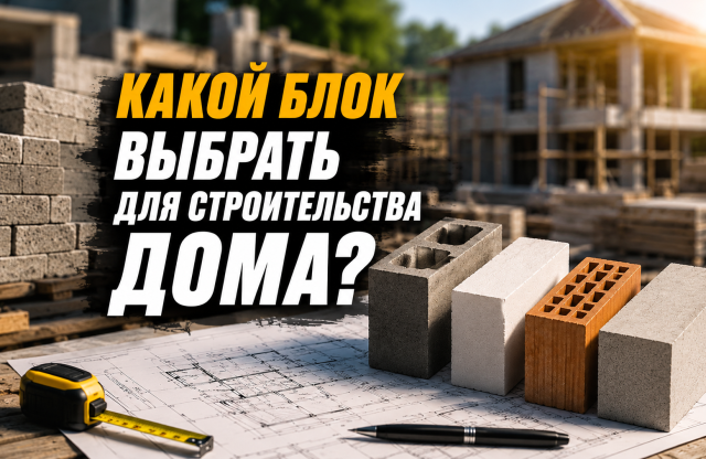 Какой блок выбрать для строительства дома
